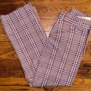 Montgomery Wards~Vintage (1970’s) Women Size 32/30 Red Plaid Bell Bottoms Pants